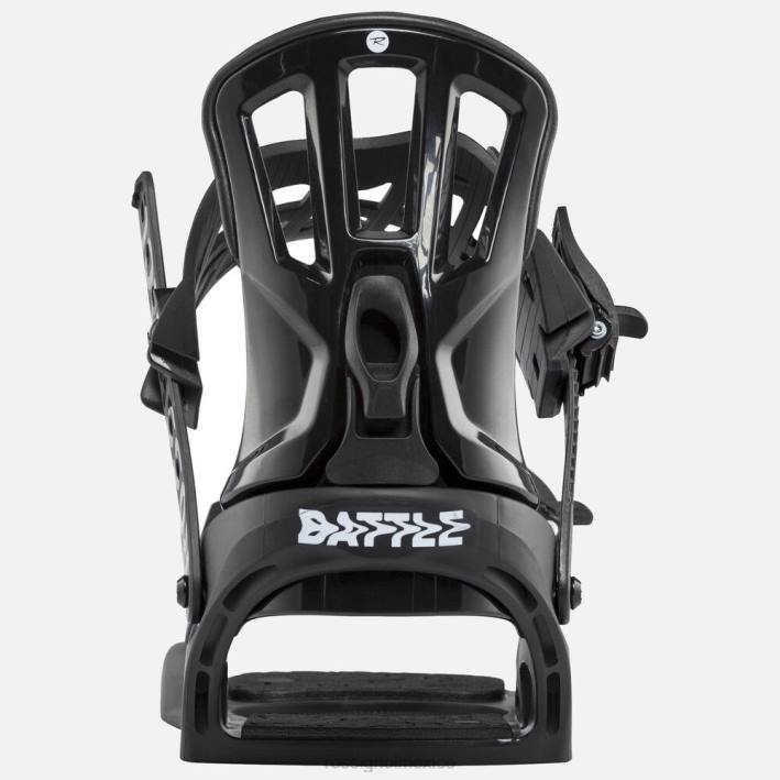 hombres Rossignol Fijaciones de snowboard Battle en blanco y negro. HPXL665 accesorios nuevo estilo