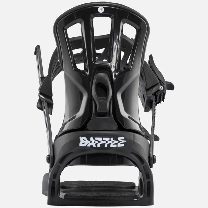 hombres Rossignol Fijaciones de snowboard Battle en blanco y negro. HPXL683 accesorios nuevo estilo
