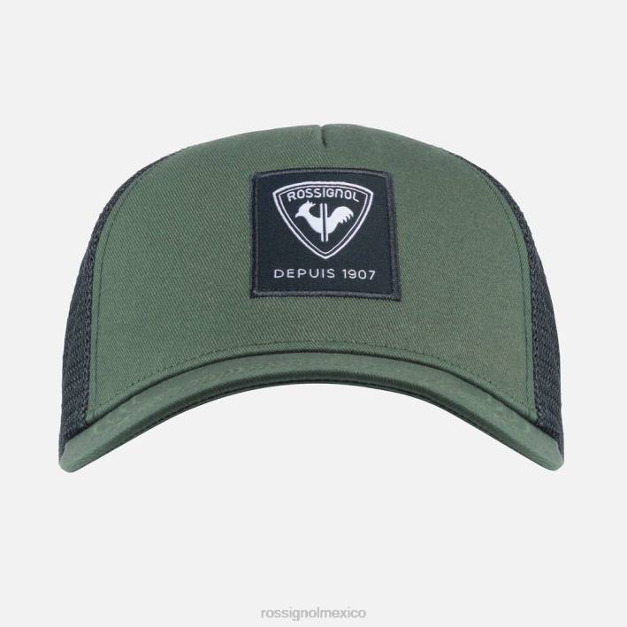 hombres Rossignol gorra de malla corporativa HPXL122 accesorios verde ébano