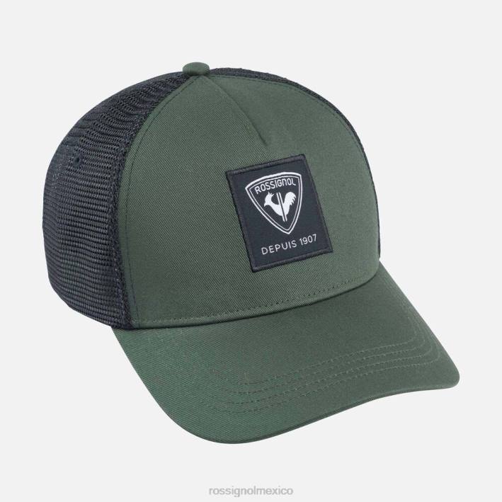hombres Rossignol gorra de malla corporativa HPXL122 accesorios verde ébano