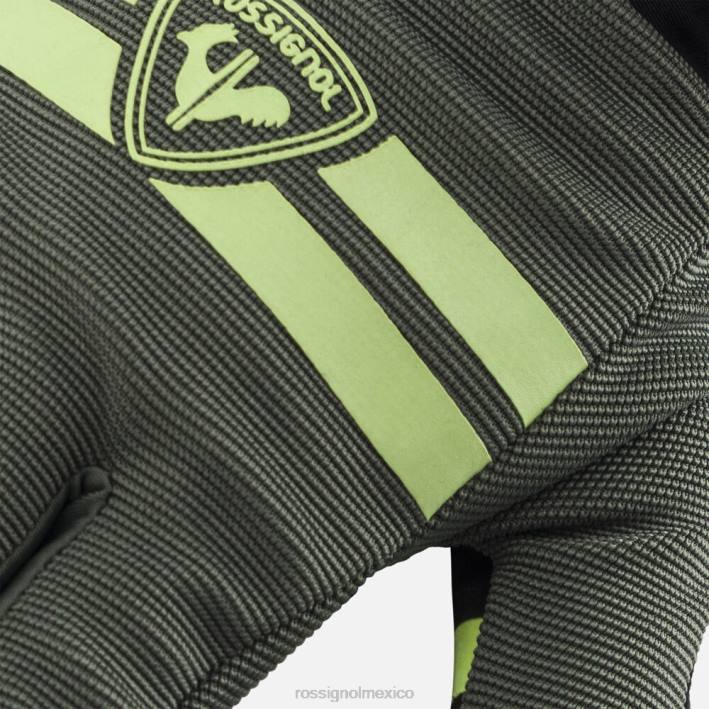 hombres Rossignol guantes de bicicleta de montaña con dedos completos HPXL38 accesorios verde ébano