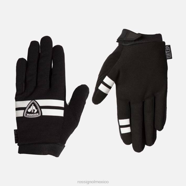 hombres Rossignol guantes de bicicleta de montaña con dedos completos HPXL50 accesorios negro