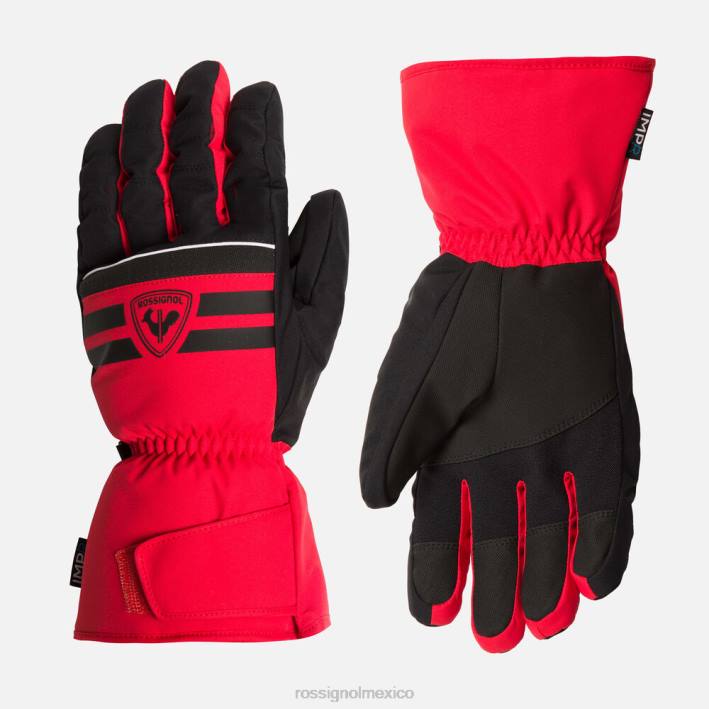 hombres Rossignol guantes de esquí impermeables técnicos HPXL598 accesorios deportivorojo