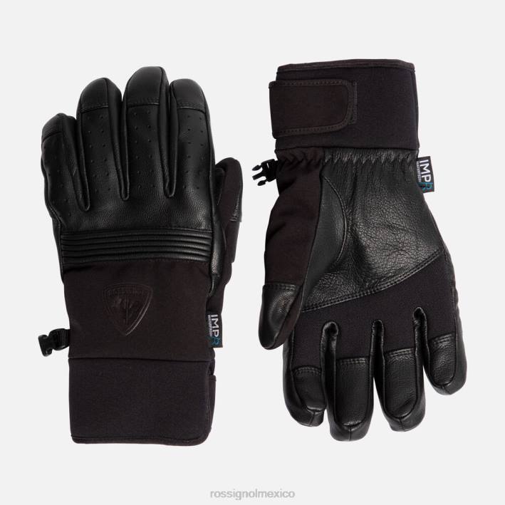 hombres Rossignol guantes impermeables elásticos ride HPXL108 accesorios negro