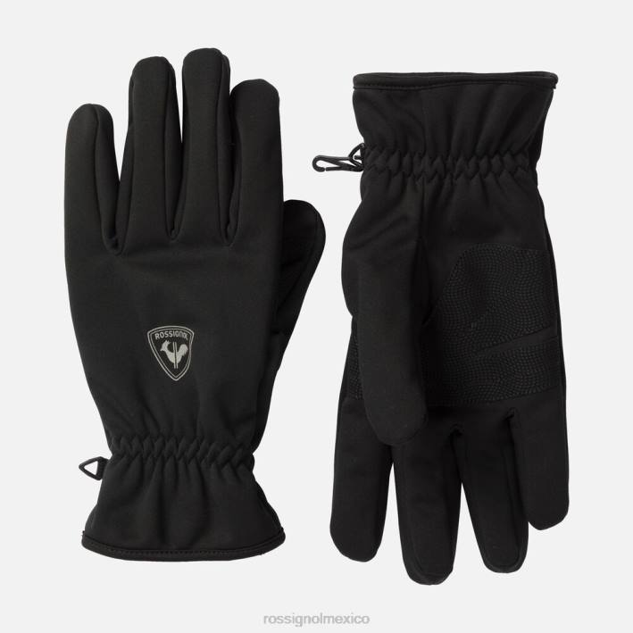 hombres Rossignol guantes softshell xc HPXL653 accesorios negro