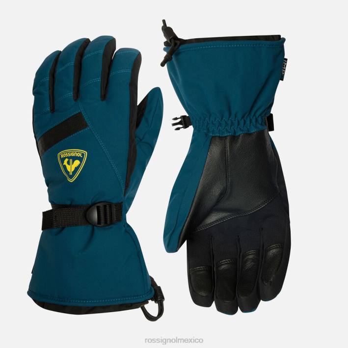 hombres Rossignol tipo guantes impermeables HPXL659 accesorios azulejo