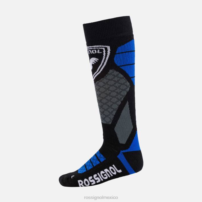 hombres Rossignol calcetines de esquí de lana y seda HPXL597 accesorios azul