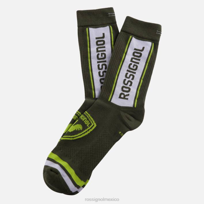 hombres Rossignol calcetines deportivos de tripulación HPXL22 accesorios verde ébano