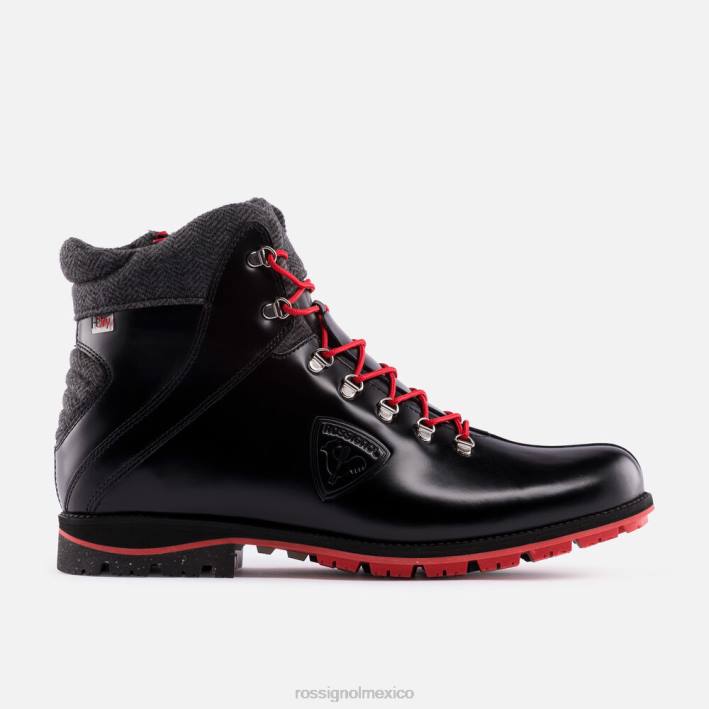 hombres Rossignol botas chamonix 1907 HPXL170 calzado negro brillante