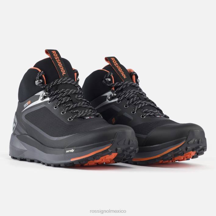 hombres Rossignol zapatos de senderismo impermeables HPXL154 calzado negro