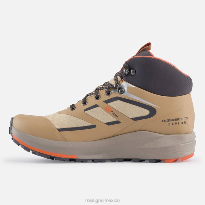 hombres Rossignol zapatos de senderismo impermeables camel HPXL46 calzado camello