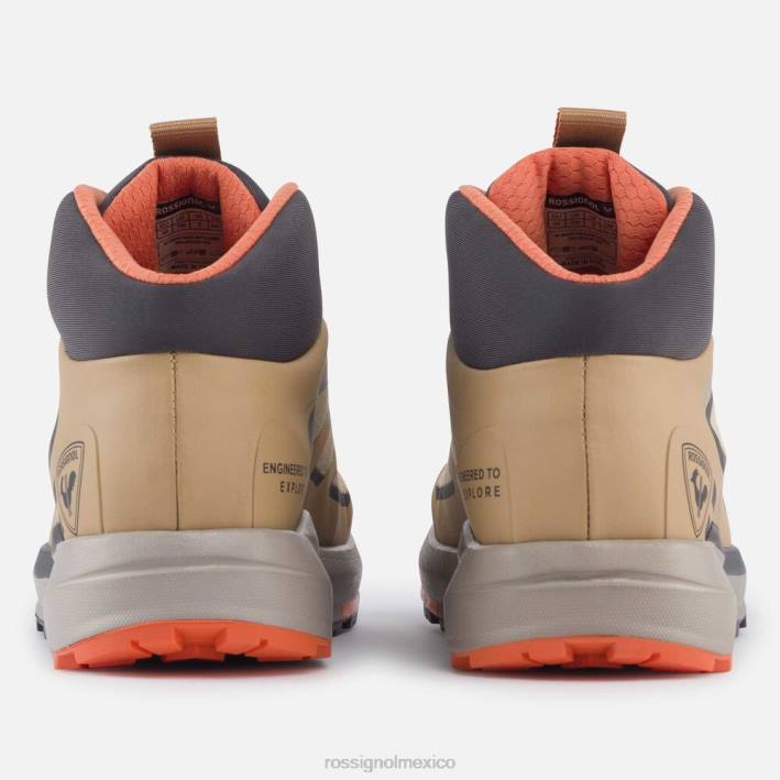 hombres Rossignol zapatos de senderismo impermeables camel HPXL46 calzado camello