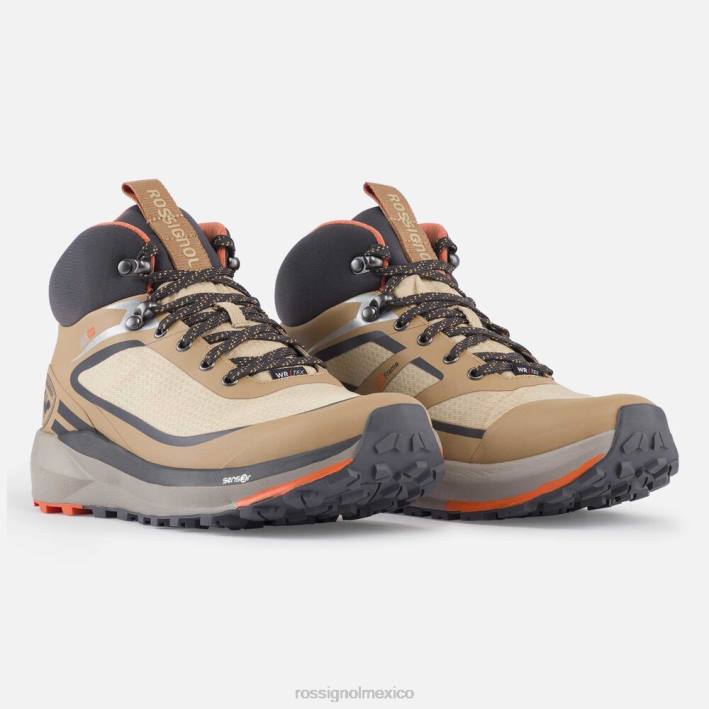 hombres Rossignol zapatos de senderismo impermeables camel HPXL46 calzado camello