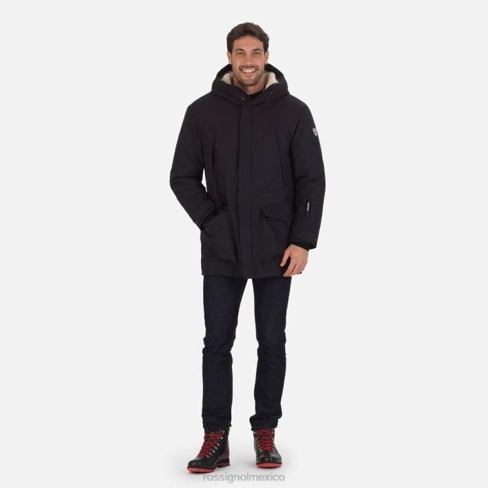 hombres Rossignol chaqueta parka HPXL289 tapas negro