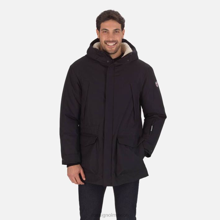 hombres Rossignol chaqueta parka HPXL289 tapas negro