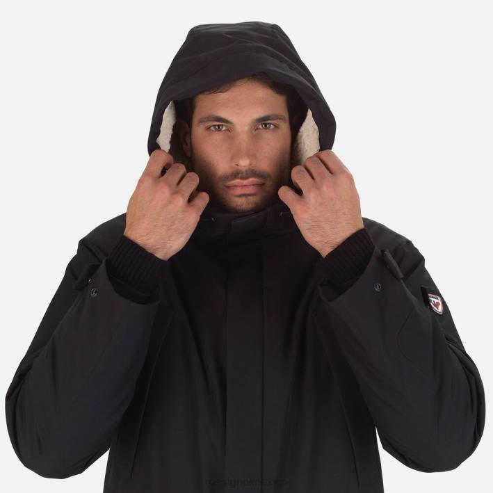 hombres Rossignol chaqueta parka HPXL289 tapas negro