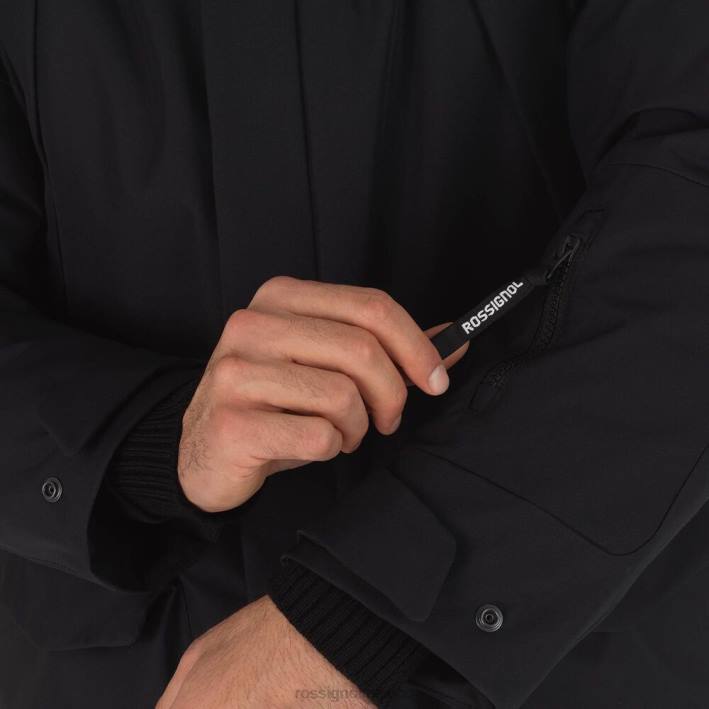 hombres Rossignol chaqueta parka HPXL289 tapas negro