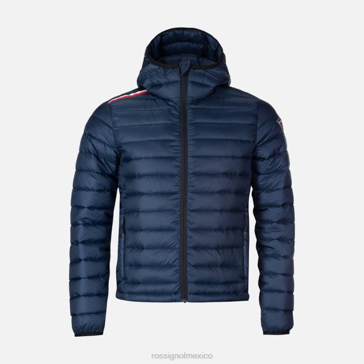 hombres Rossignol chaqueta aislante con capucha 180gr HPXL141 tapas azul marino oscuro