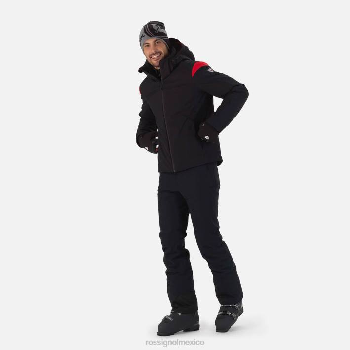 hombres Rossignol chaqueta de esquí aéreo HPXL654 tapas negro