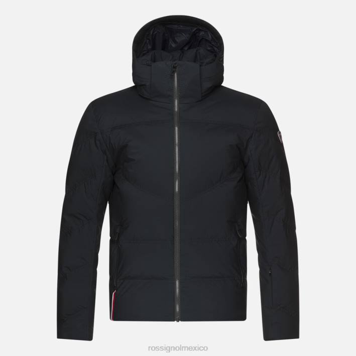 hombres Rossignol chaqueta de esquí de plumas de merino distintiva HPXL409 tapas negro