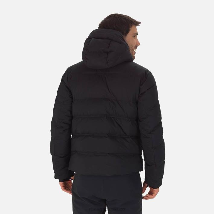 hombres Rossignol chaqueta de esquí de plumas de merino distintiva HPXL409 tapas negro