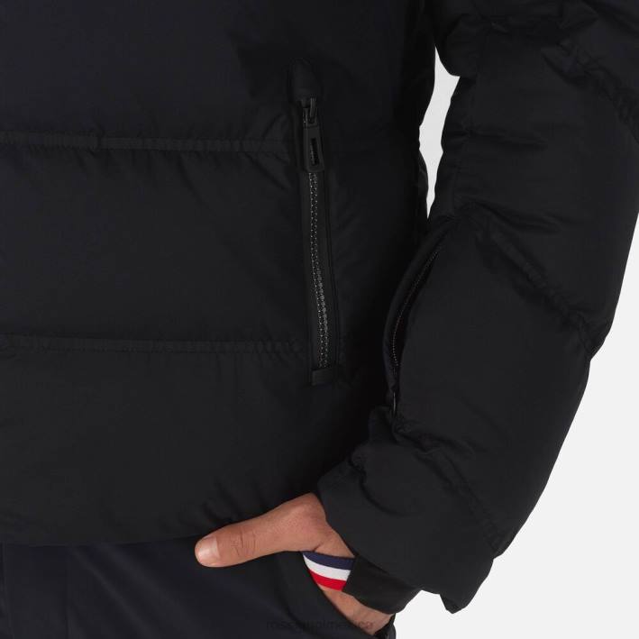 hombres Rossignol chaqueta de esquí de plumas de merino distintiva HPXL409 tapas negro