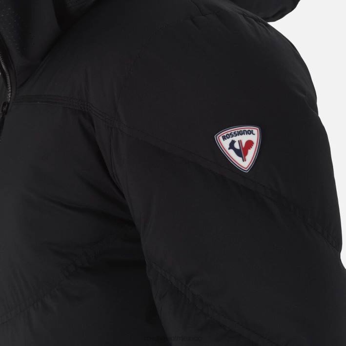 hombres Rossignol chaqueta de esquí de plumas de merino distintiva HPXL409 tapas negro