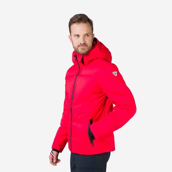 hombres Rossignol chaqueta de esquí de plumas de merino distintiva HPXL443 tapas deportivorojo