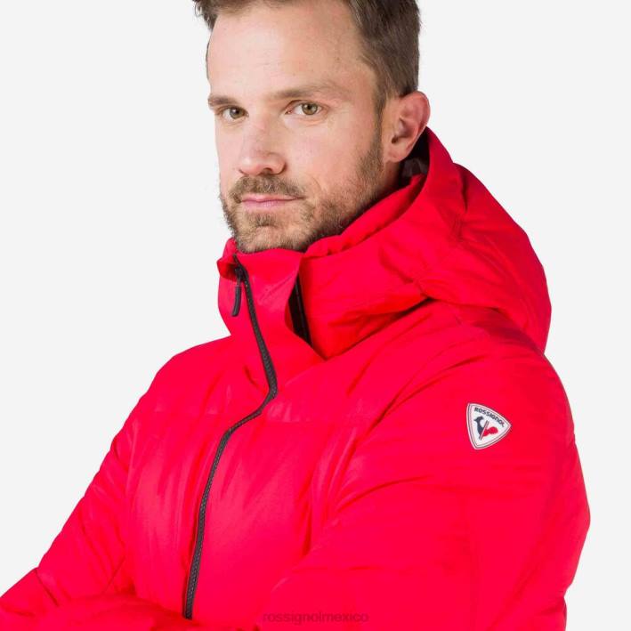 hombres Rossignol chaqueta de esquí de plumas de merino distintiva HPXL443 tapas deportivorojo