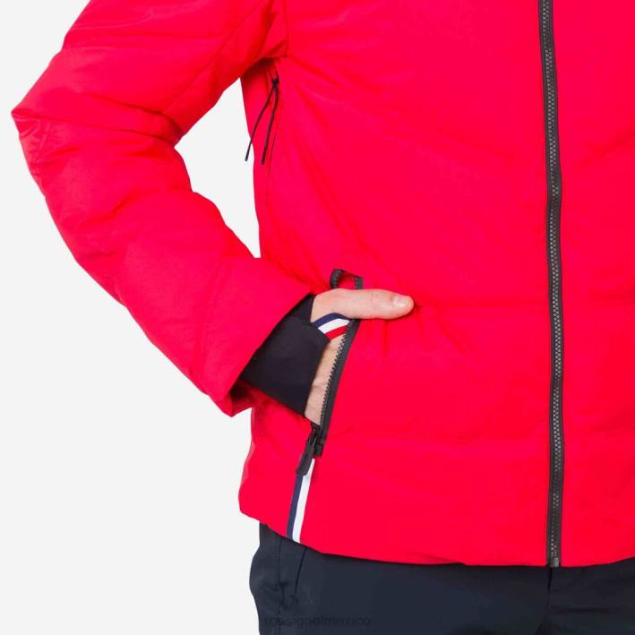 hombres Rossignol chaqueta de esquí de plumas de merino distintiva HPXL443 tapas deportivorojo