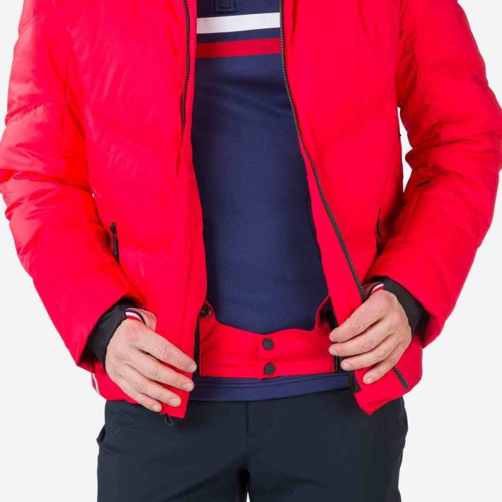 hombres Rossignol chaqueta de esquí de plumas de merino distintiva HPXL443 tapas deportivorojo