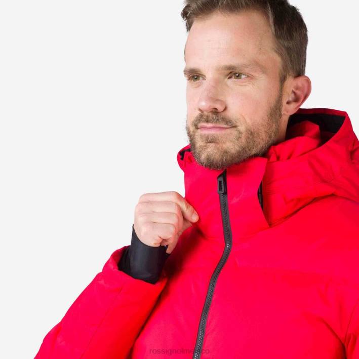 hombres Rossignol chaqueta de esquí de plumas de merino distintiva HPXL443 tapas deportivorojo