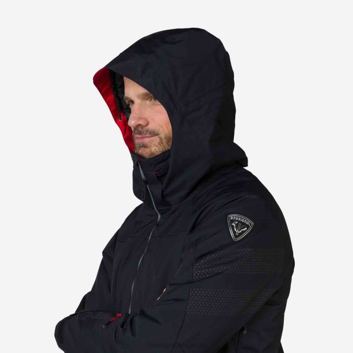 hombres Rossignol chaqueta de esquí de todas las velocidades HPXL573 tapas negro