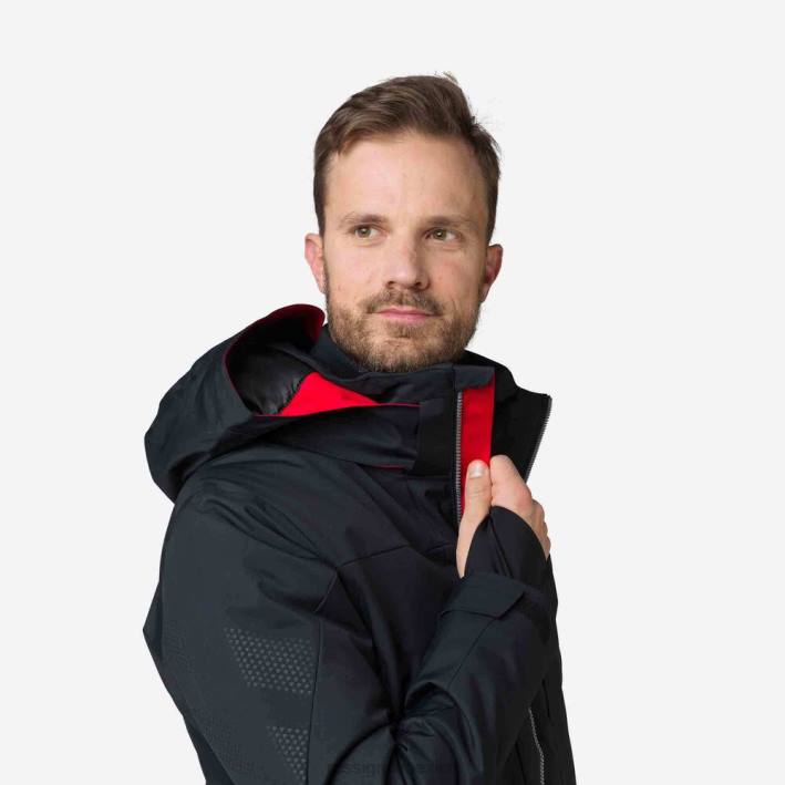 hombres Rossignol chaqueta de esquí de todas las velocidades HPXL573 tapas negro