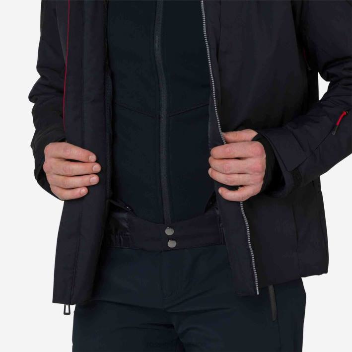 hombres Rossignol chaqueta de esquí de todas las velocidades HPXL573 tapas negro
