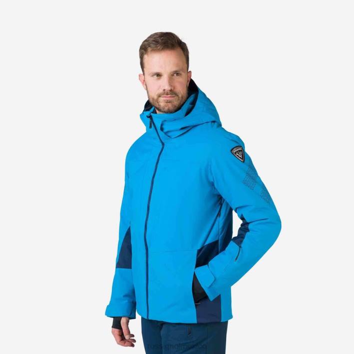 hombres Rossignol chaqueta de esquí de todas las velocidades HPXL629 tapas azul