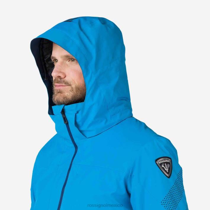 hombres Rossignol chaqueta de esquí de todas las velocidades HPXL629 tapas azul