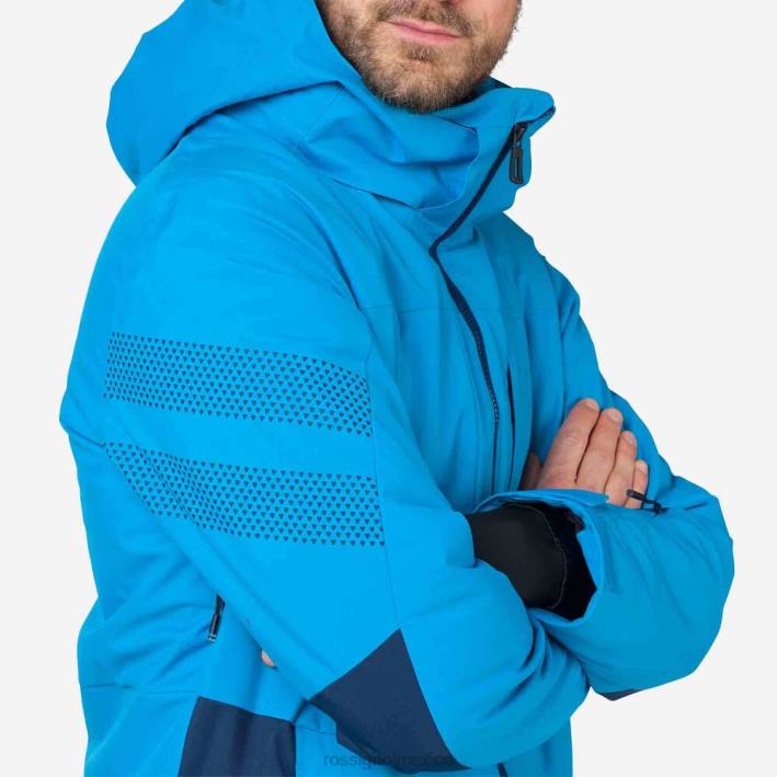 hombres Rossignol chaqueta de esquí de todas las velocidades HPXL629 tapas azul