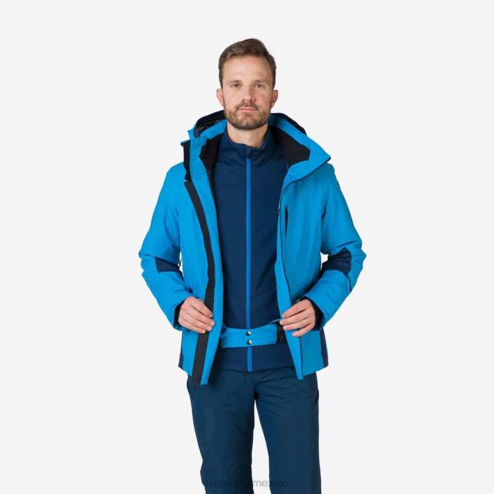 hombres Rossignol chaqueta de esquí de todas las velocidades HPXL629 tapas azul