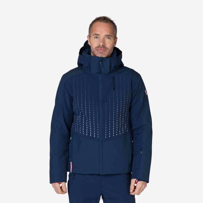 hombres Rossignol chaqueta de esquí degradada HPXL615 tapas azul marino oscuro