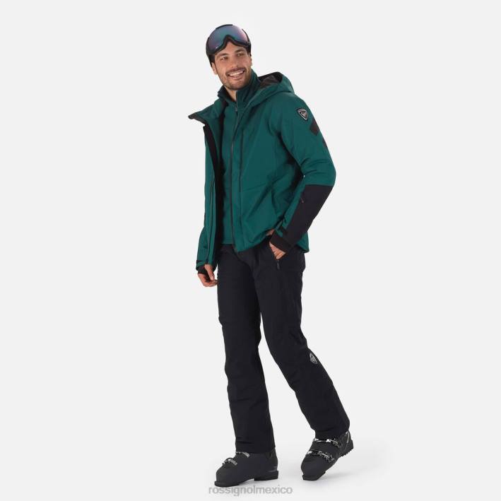 hombres Rossignol chaqueta de esquí funcional HPXL117 tapas verde azulado