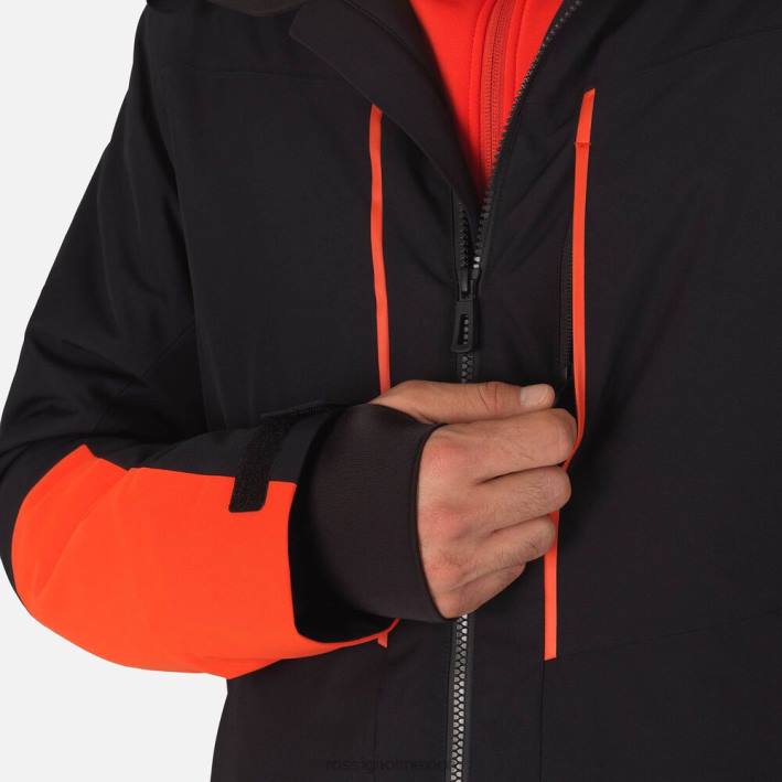 hombres Rossignol chaqueta de esquí funcional HPXL164 tapas negro carbón
