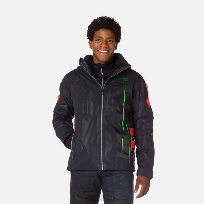 hombres Rossignol chaqueta de esquí héroe HPXL679 tapas negro