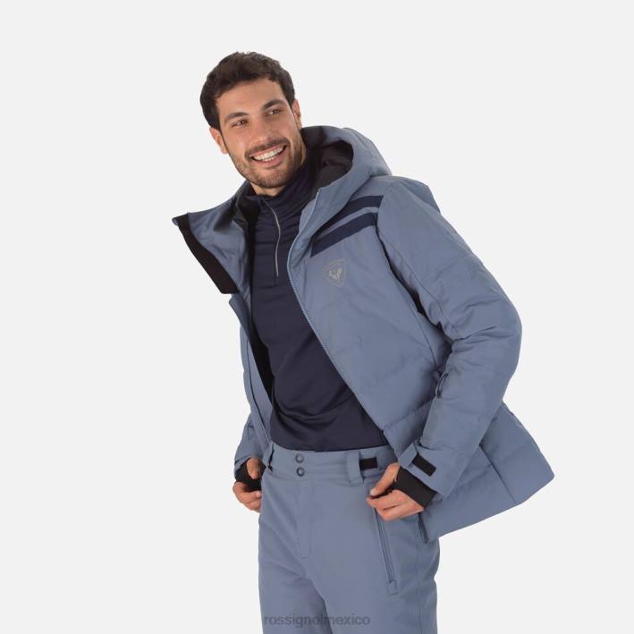 hombres Rossignol chaqueta de esquí rápida HPXL138 tapas gris azulado