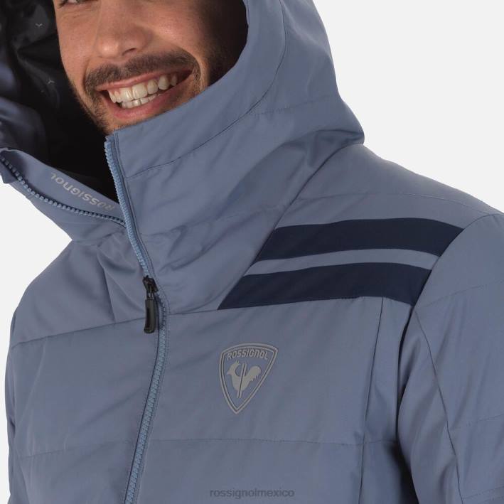 hombres Rossignol chaqueta de esquí rápida HPXL138 tapas gris azulado
