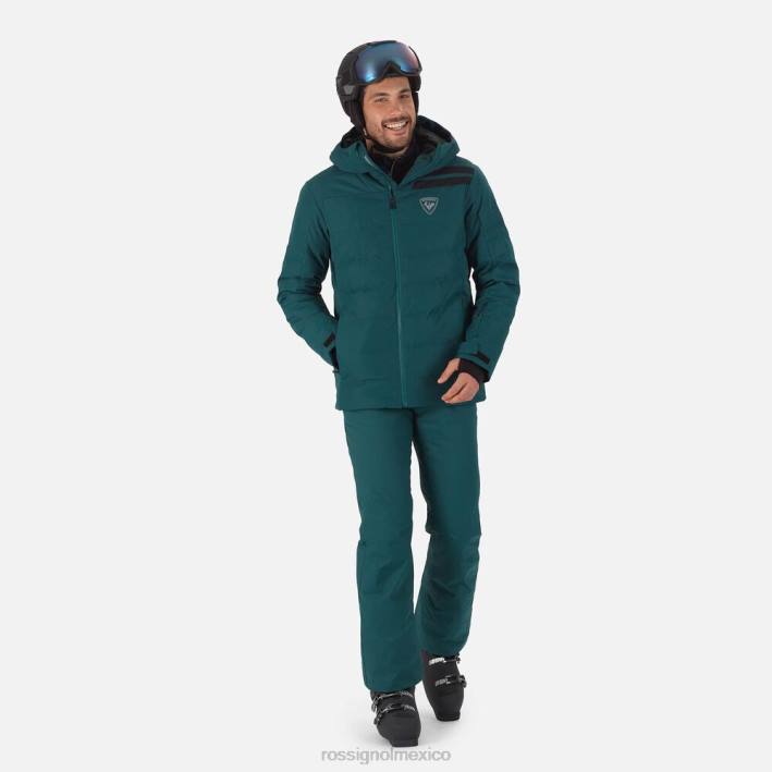 hombres Rossignol chaqueta de esquí rápida HPXL146 tapas verde azulado