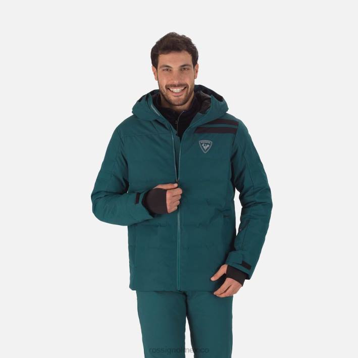 hombres Rossignol chaqueta de esquí rápida HPXL146 tapas verde azulado