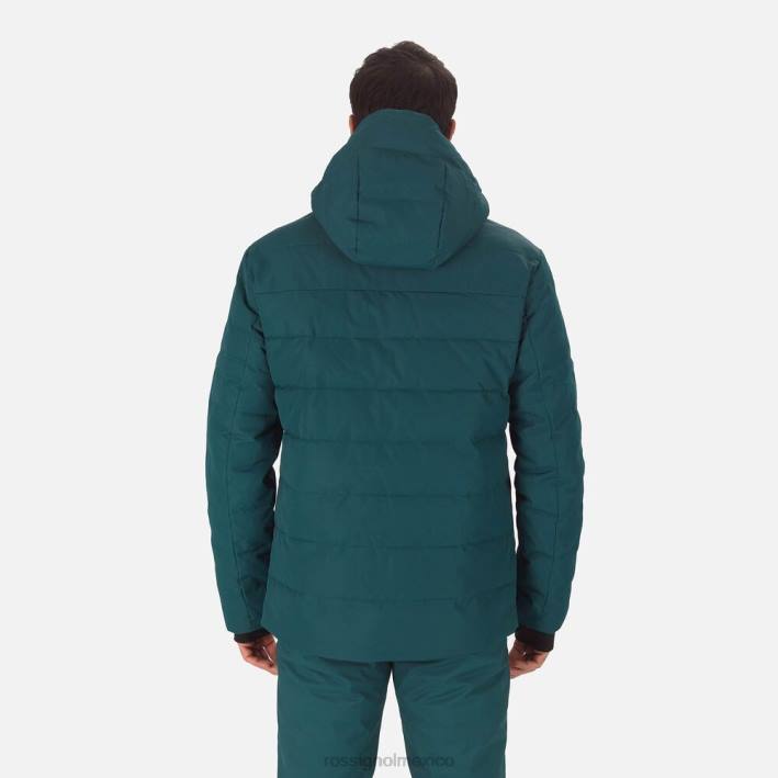 hombres Rossignol chaqueta de esquí rápida HPXL146 tapas verde azulado
