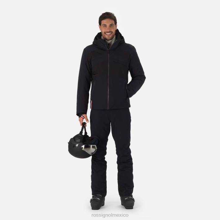 hombres Rossignol reaccionar chaqueta de esquí de merino HPXL599 tapas negro