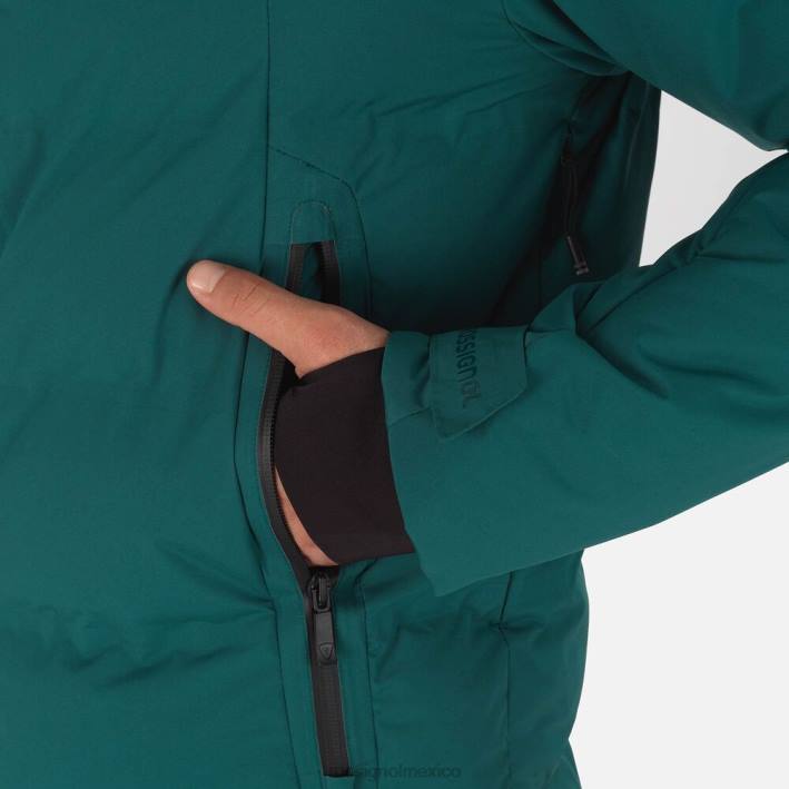 hombres Rossignol salir de la chaqueta de esquí HPXL403 tapas verde azulado